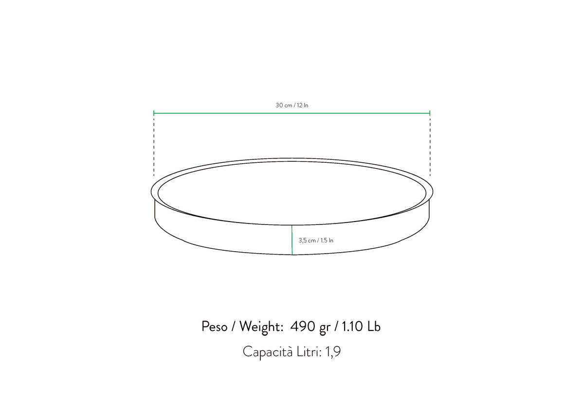 Crostiera/Pizziera Bassa da 30cm