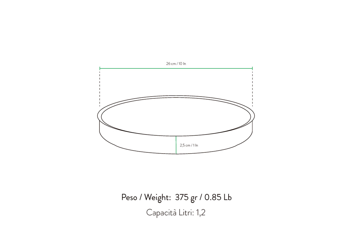 Crostiera/Pizziera Bassa da 26cm