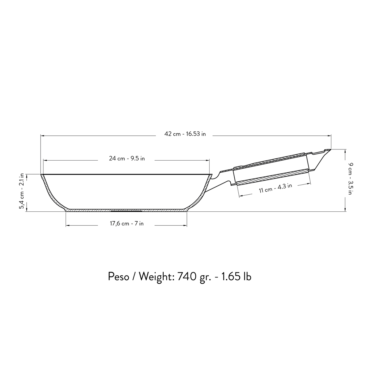 Padella 24cm antiaderente